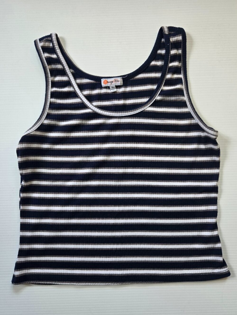 Orange kiss cropped tank